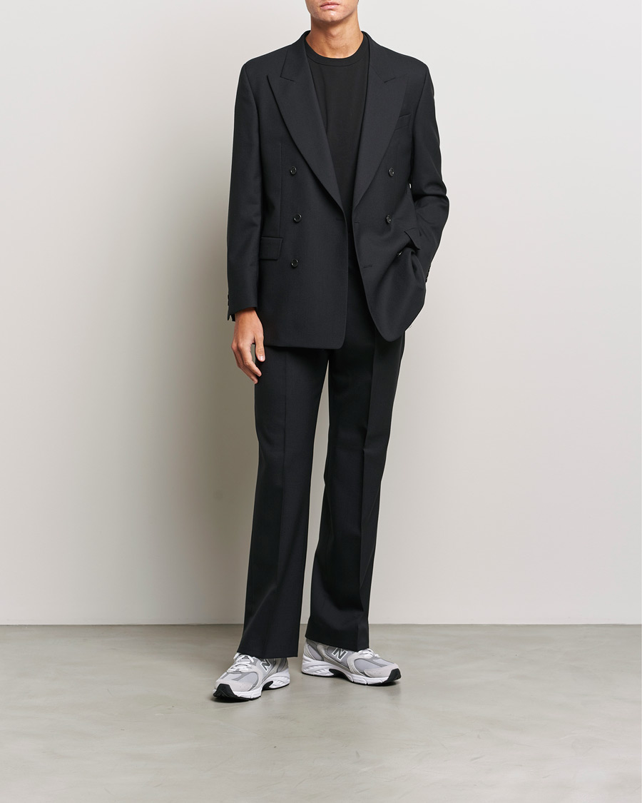 Mies | Pikkutakit | Sunflower | Double Breasted Wool Blazer Black