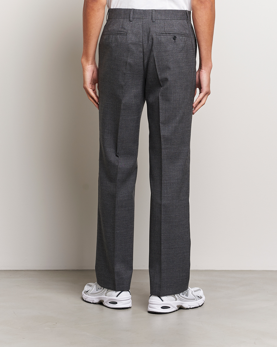 Mies | Housut | Sunflower | Straight Wool Trousers Antracite
