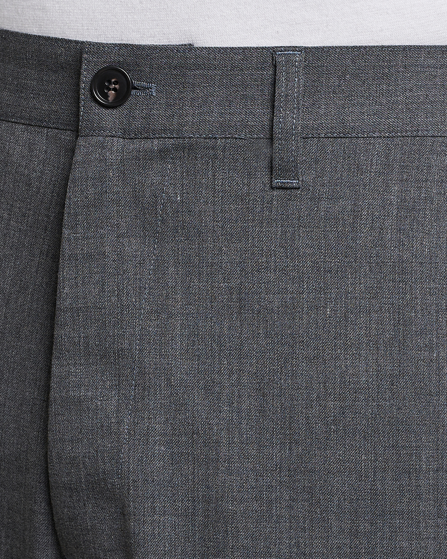 Mies | Housut | Sunflower | Wide Twist Wool Trousers Grey Melange