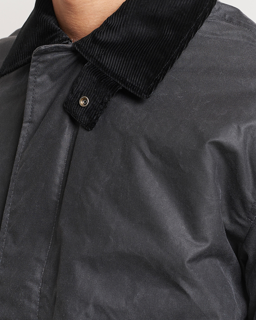 Mies | Takit | Sunflower | Waxed Short Jacket Black