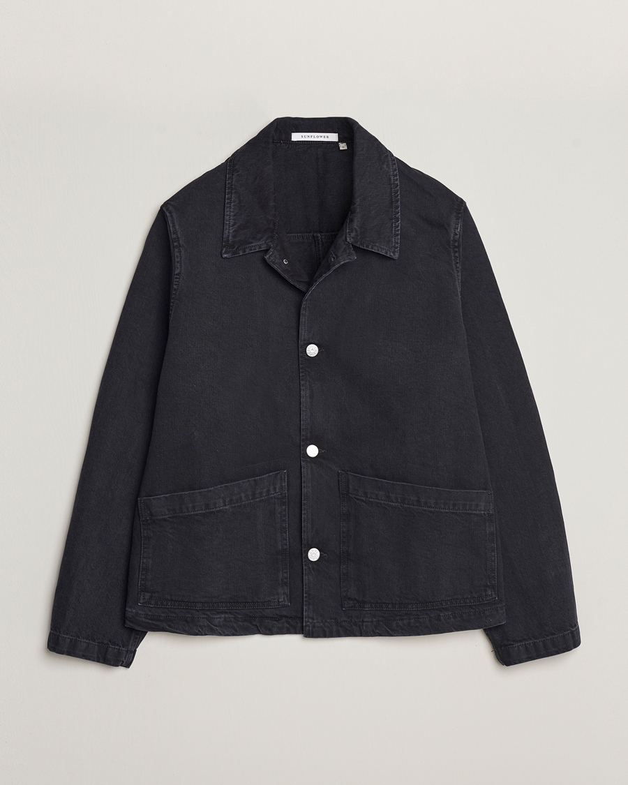 Mies | Takit | Sunflower | Worker Denim Jacket Black