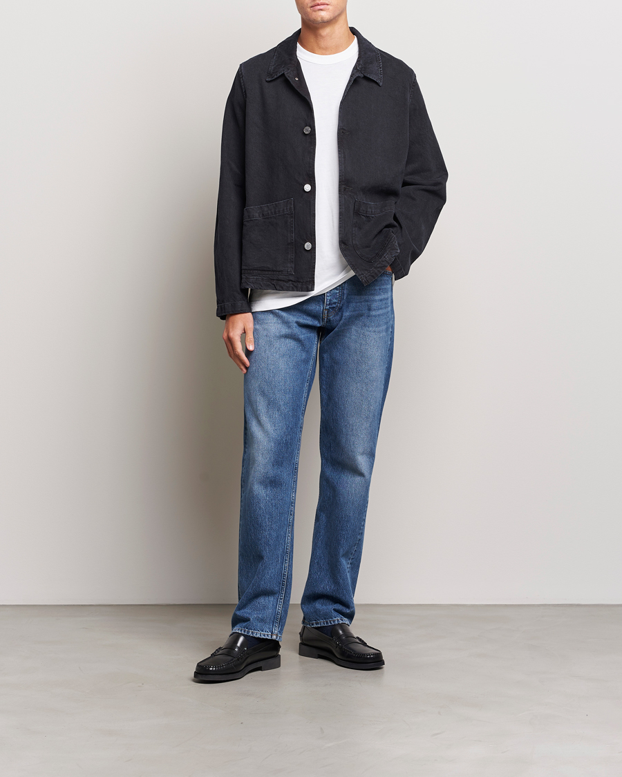 Mies | Takit | Sunflower | Worker Denim Jacket Black
