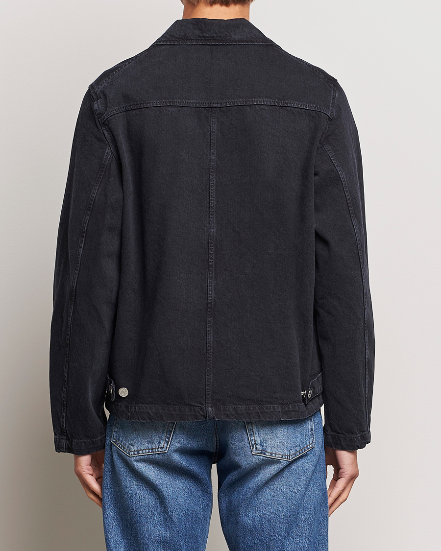 Mies | Takit | Sunflower | Worker Denim Jacket Black