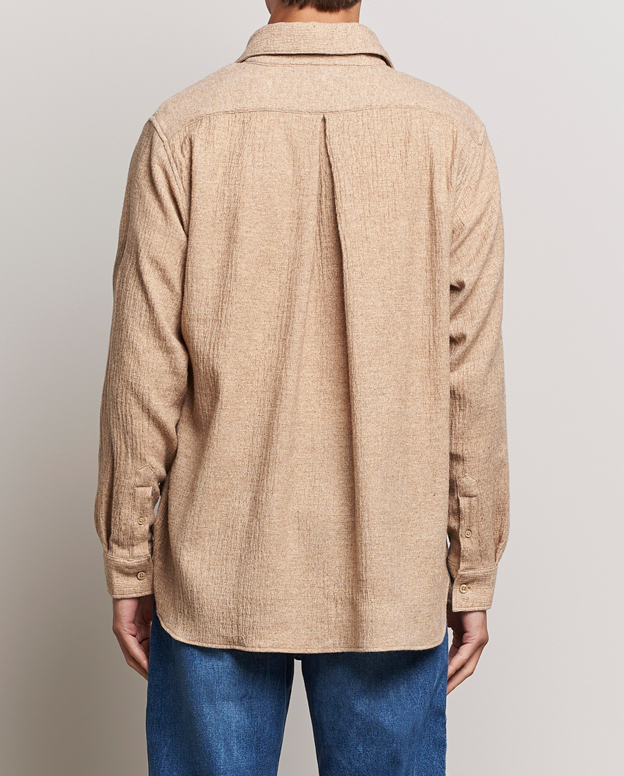 Mies | Kauluspaidat | Sunflower | Please Light Wool Shirt Beige