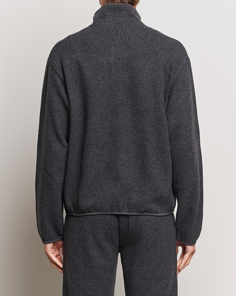 Mies | Puserot | Sunflower | Wool Jersey Half Zip Antracite