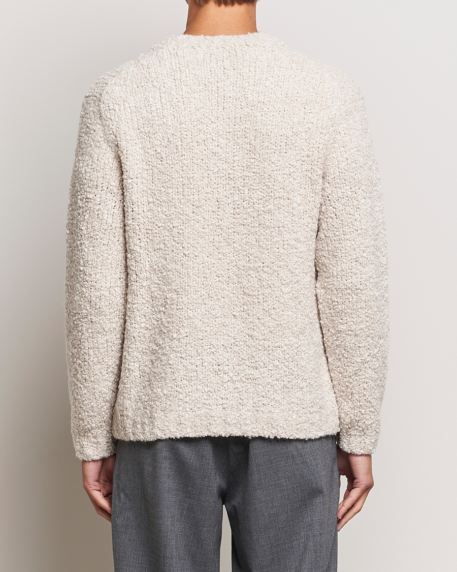 Mies | Puserot | Sunflower | Aske Boucle Sweater Off White