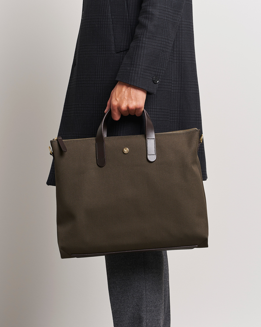 Mies | Laukut | Mismo | MismoM/S Canvas Slim BriefArmy/Dark Brown