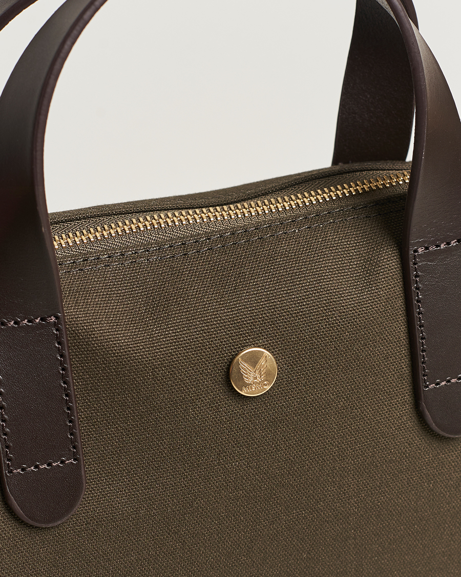 Mies | Laukut | Mismo | MismoM/S Canvas Slim BriefArmy/Dark Brown