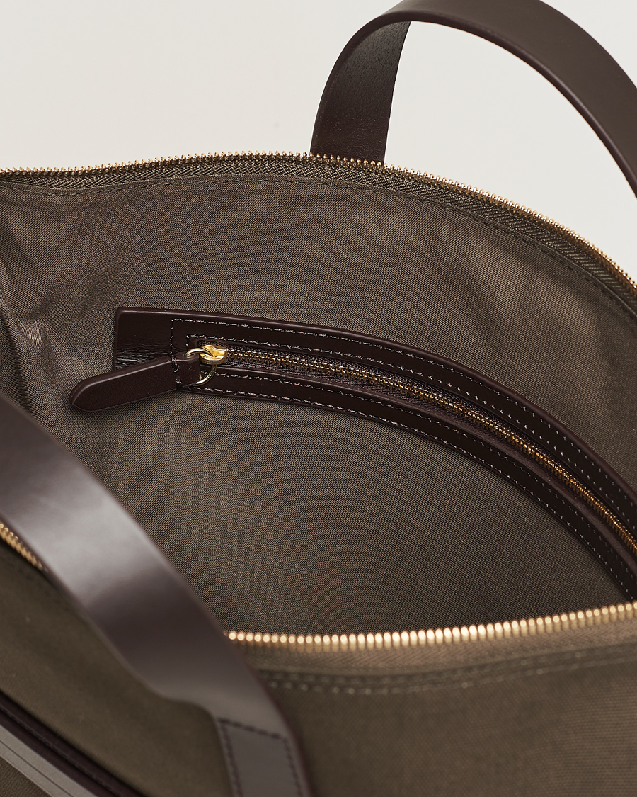 Mies | Laukut | Mismo | MismoM/S Canvas Slim BriefArmy/Dark Brown