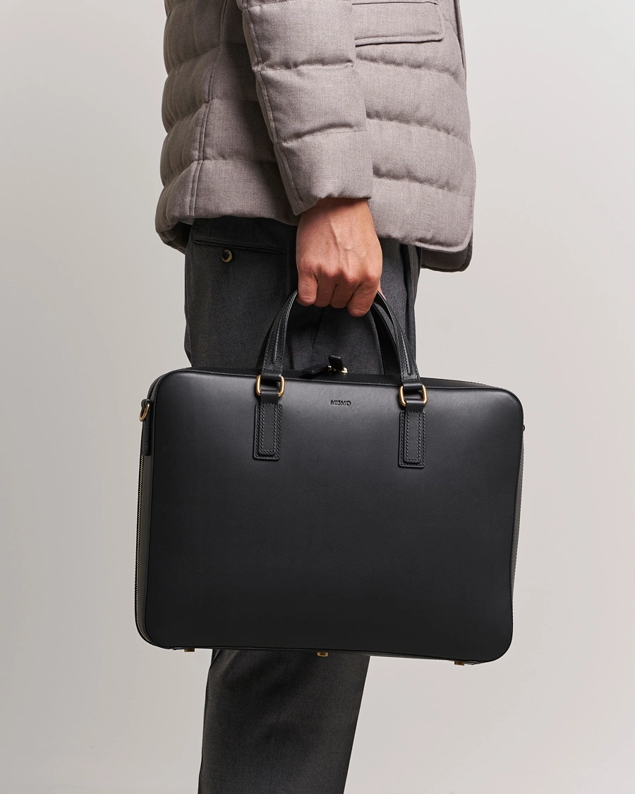 Mies | Salkut | Mismo | Morris Full Grain Leather Briefcase Black