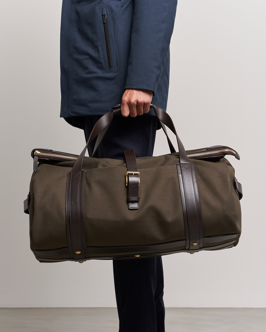 Mies | Laukut | Mismo | M/S Explorer Weekendbag Army/Dark Brown