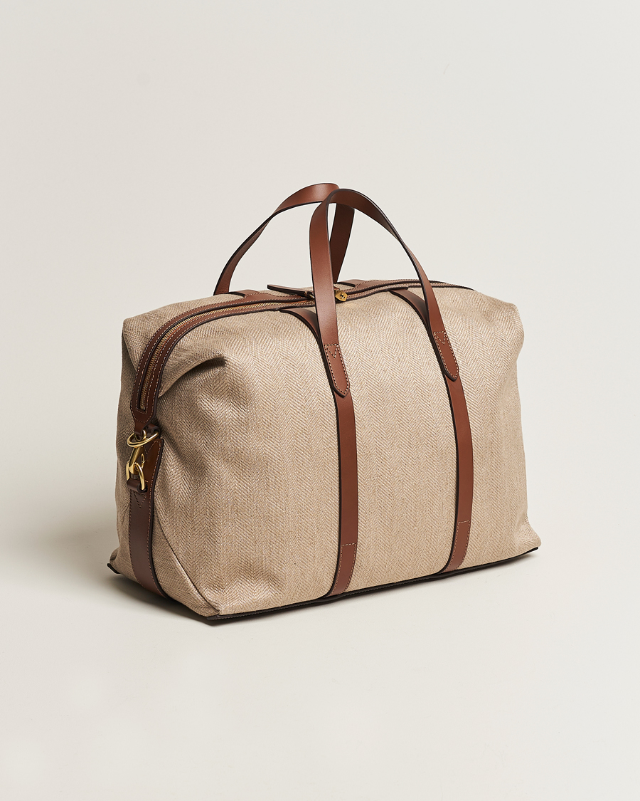 Mies | Mismo M/S Avail 48h Weekendbag Grand Herringbone/Cuoio | Mismo | M/S Avail 48h Weekendbag Grand Herringbone/Cuoio