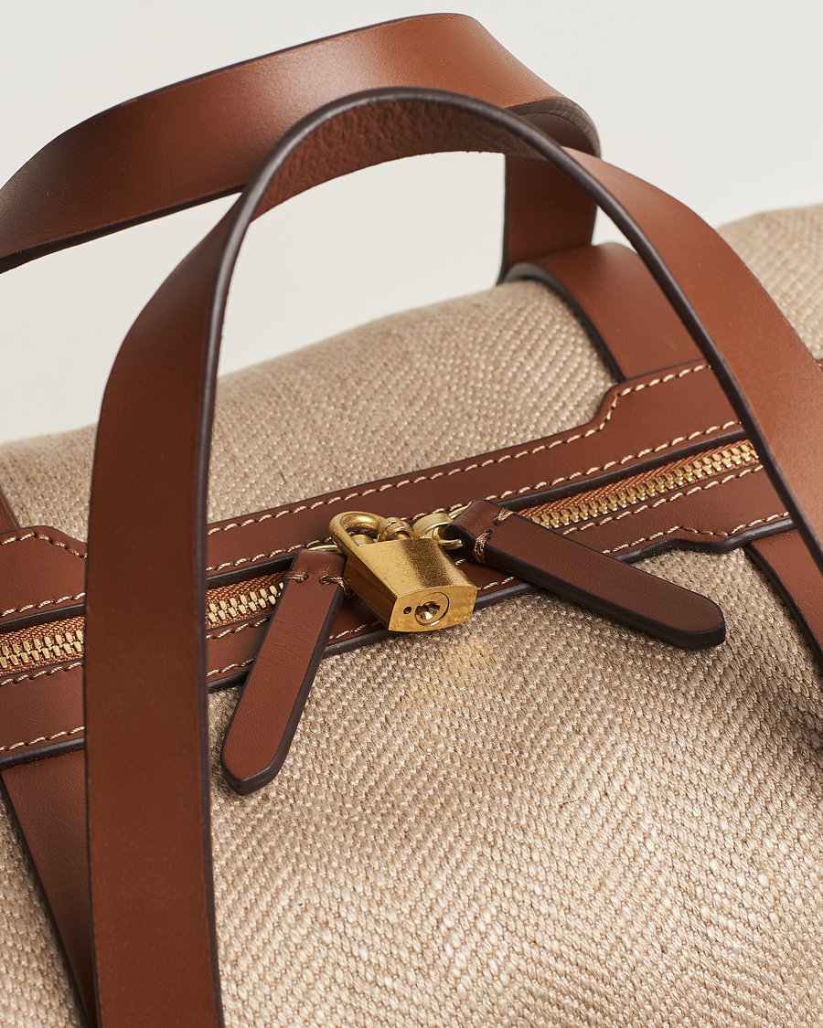 Mies | Mismo M/S Avail 48h Weekendbag Grand Herringbone/Cuoio | Mismo | M/S Avail 48h Weekendbag Grand Herringbone/Cuoio