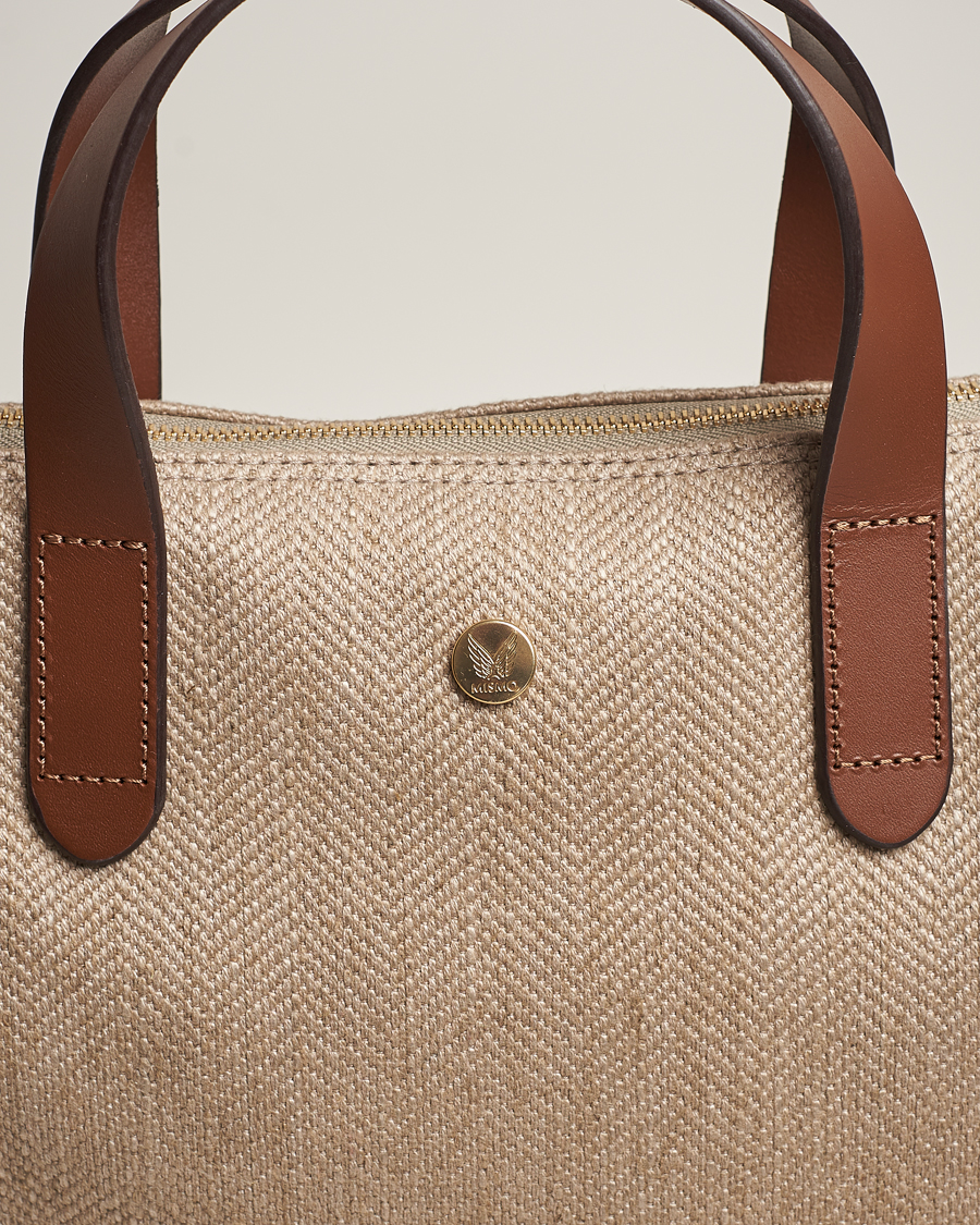 Mies | Mismo M/S Shopper Grand Herringbone/Cuoio | Mismo | M/S Shopper Grand Herringbone/Cuoio