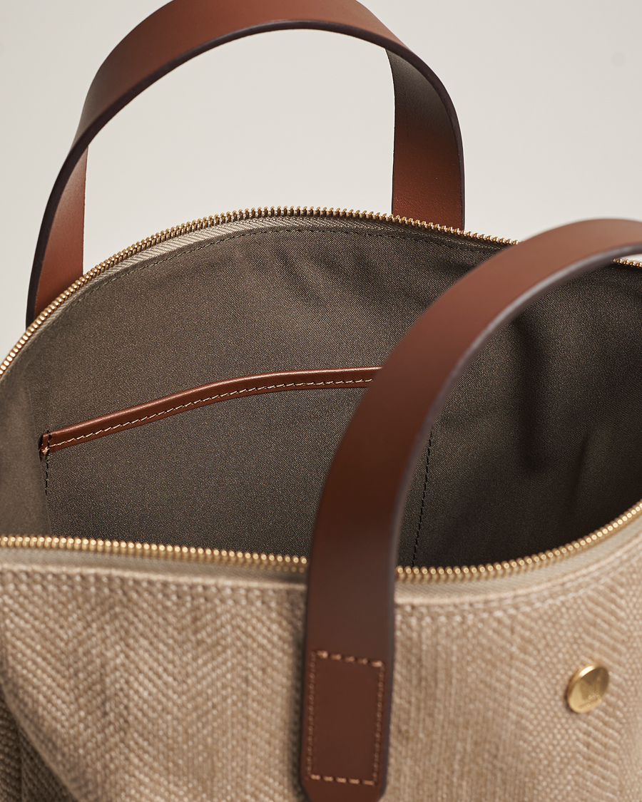 Mies | Mismo M/S Shopper Grand Herringbone/Cuoio | Mismo | M/S Shopper Grand Herringbone/Cuoio