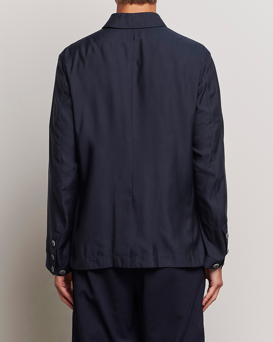 Mies | Takit | Giorgio Armani | Lightweight Silk Blend Chore Jacket Navy