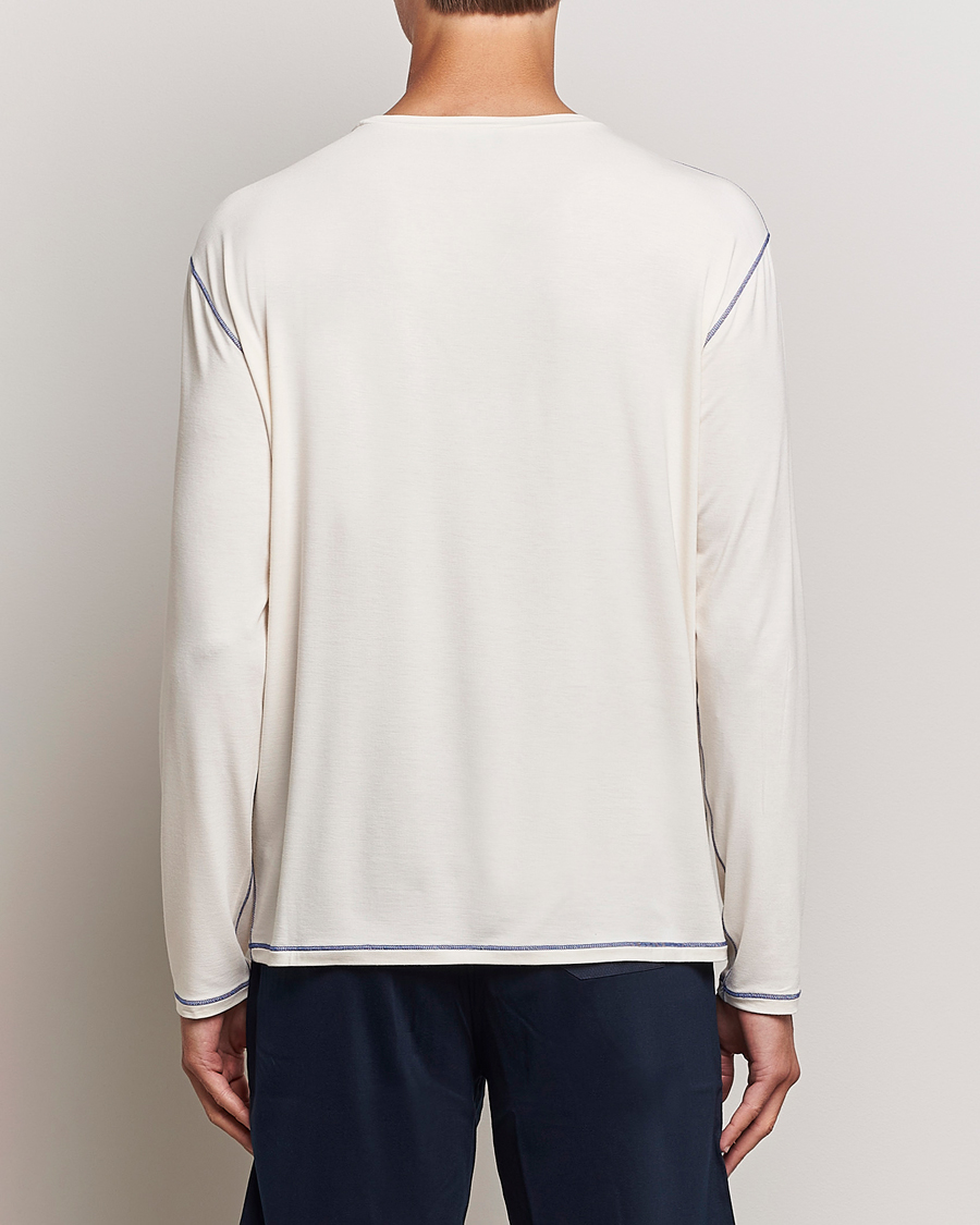 Mies | Puserot | Giorgio Armani | Soft Viscose Jersey Pullover Ivory