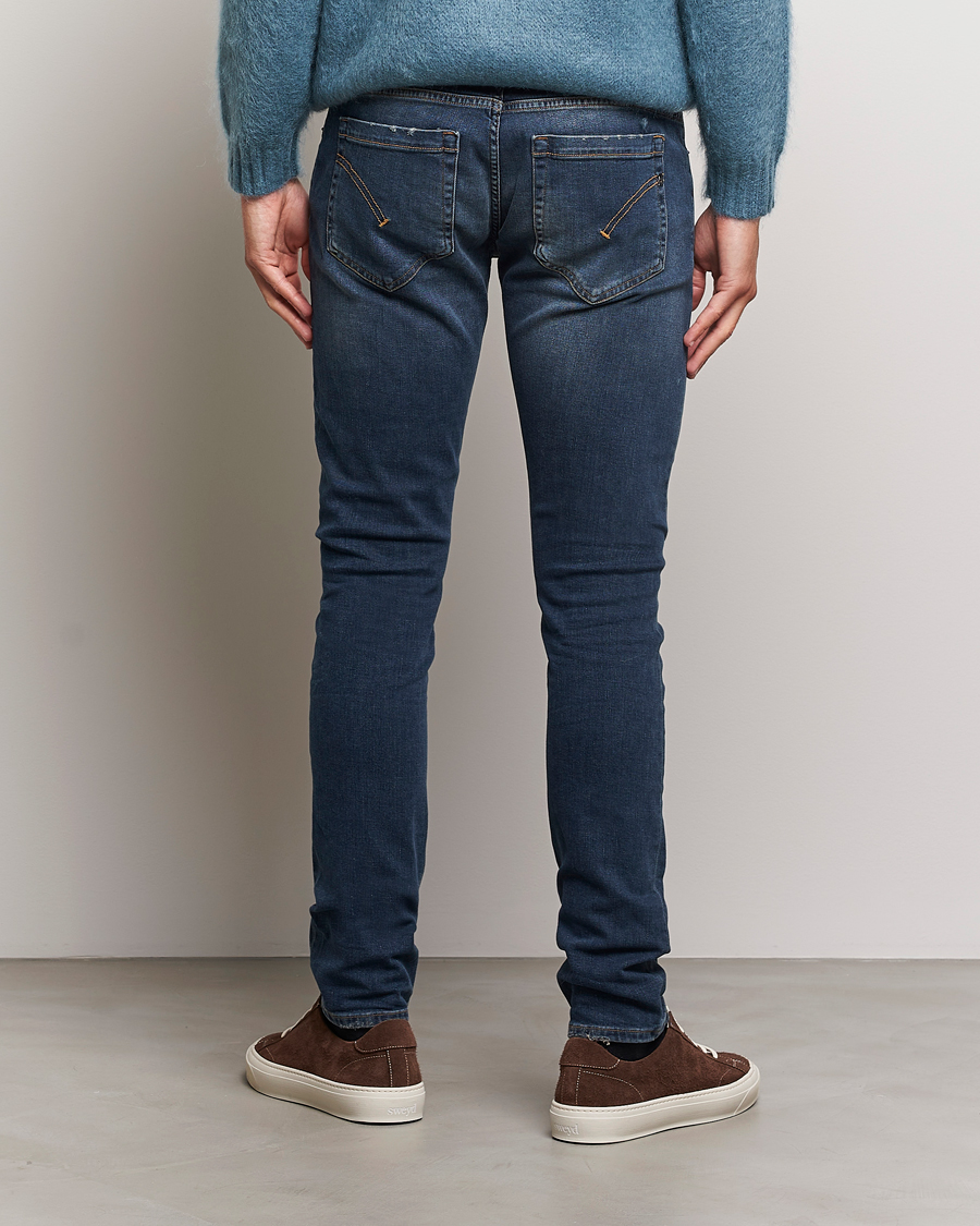 Mies | Farkut | Dondup | George Destroyed Jeans Dark Blue