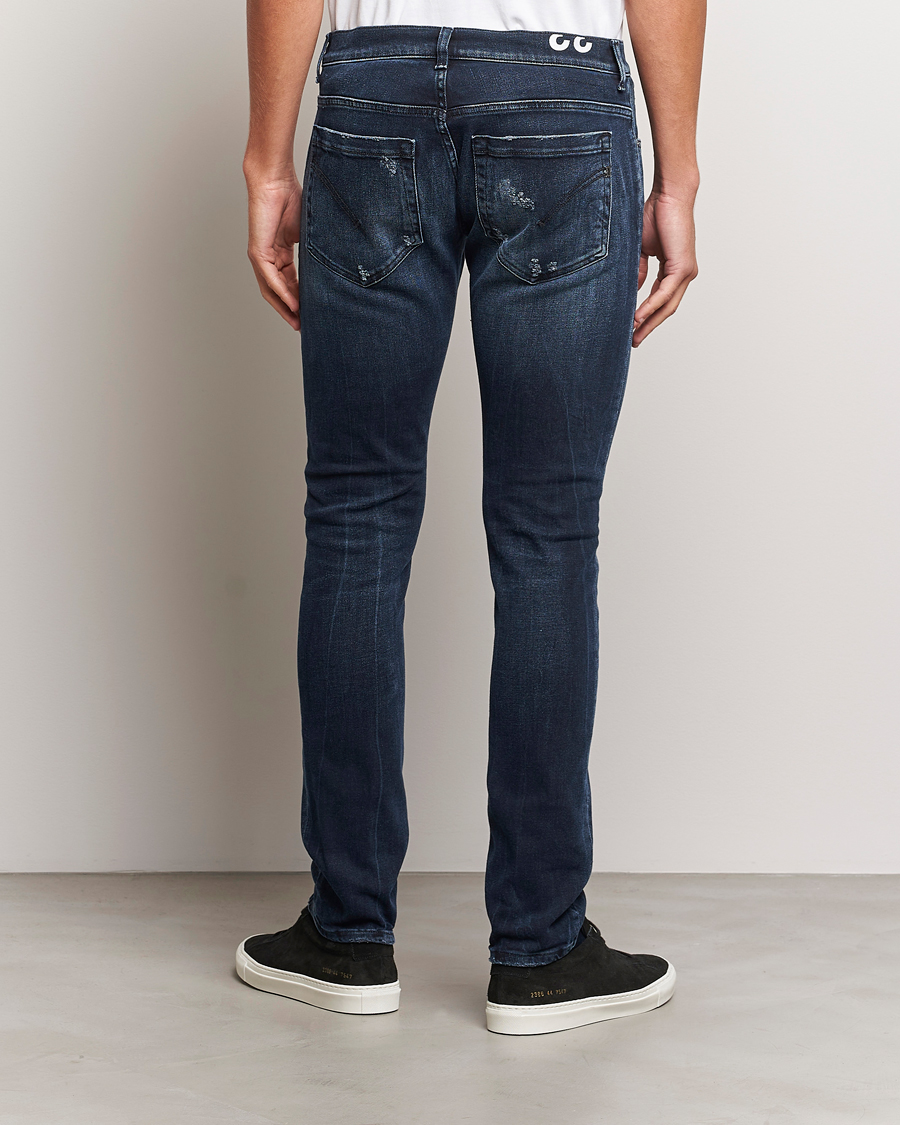 Mies | Farkut | Dondup | George Destroyed Jeans Blue Black
