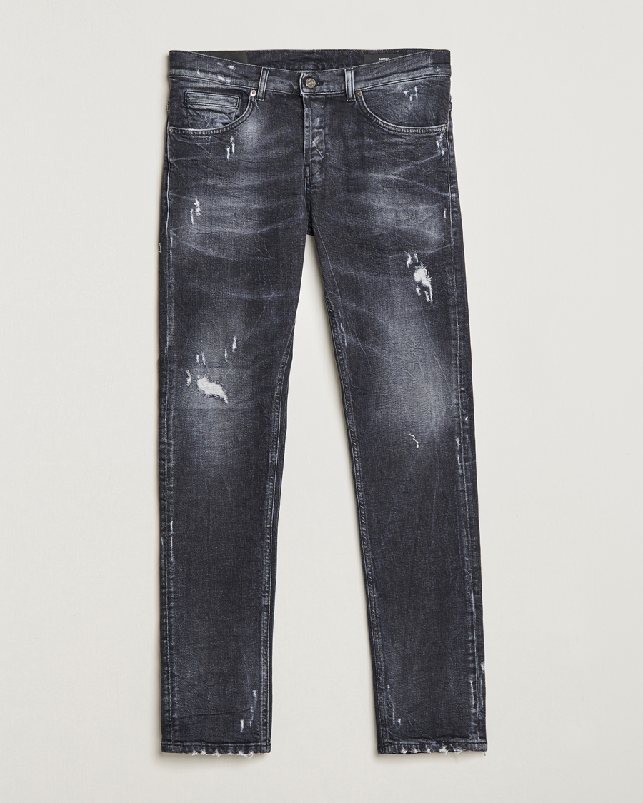 Mies | Farkut | Dondup | George Destroyed Jeans Vintage Black