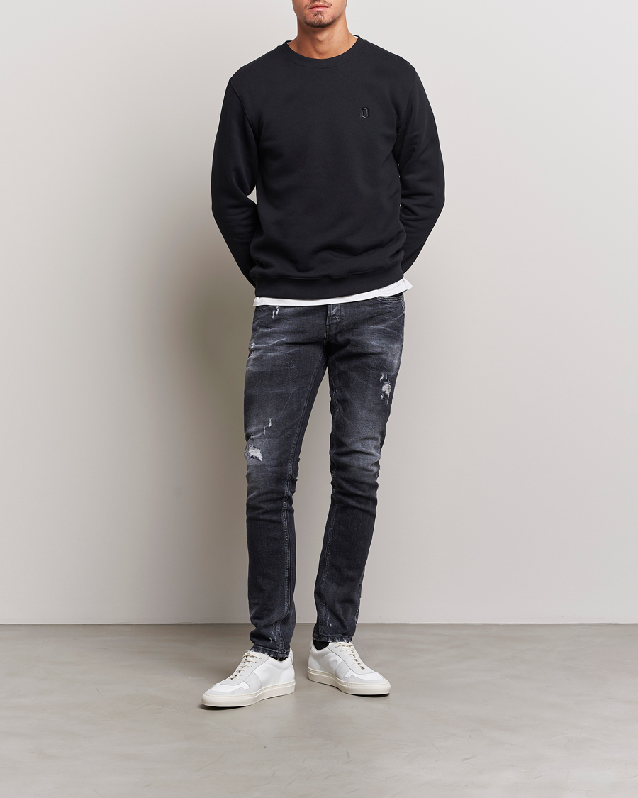 Mies | Farkut | Dondup | George Destroyed Jeans Vintage Black