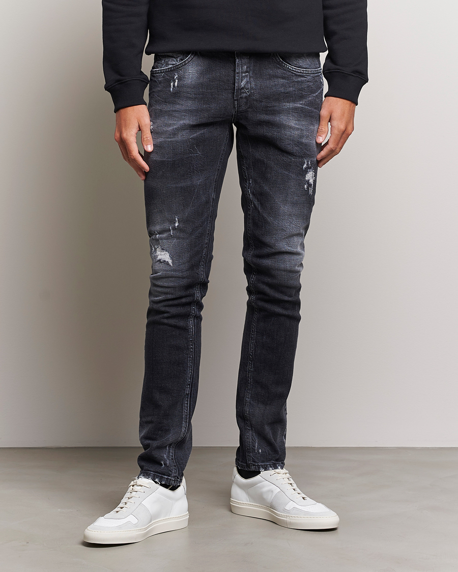 Mies | Farkut | Dondup | George Destroyed Jeans Vintage Black