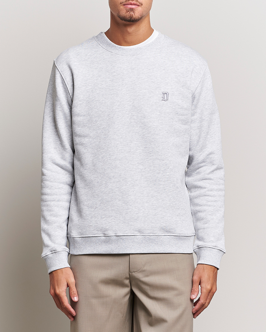 Mies | Harmaat collepuserot | Dondup | Logo Crew Neck Sweatshirt Light Grey