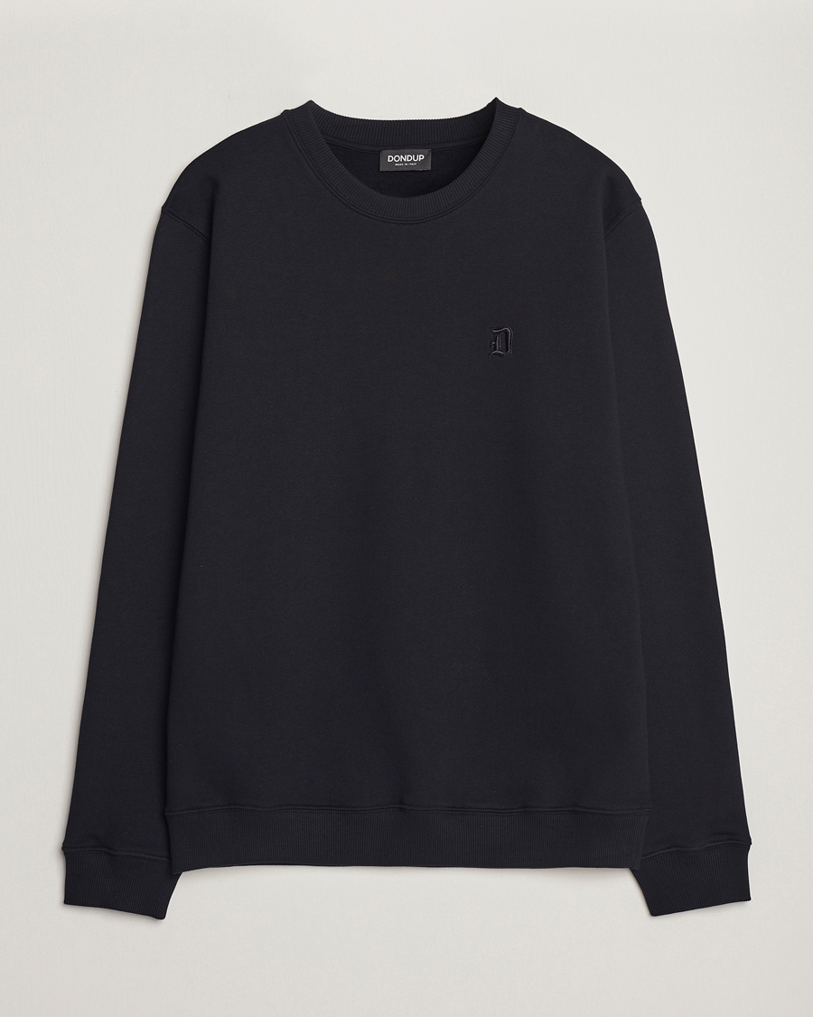Mies | Puserot | Dondup | Logo Crew Neck Sweatshirt Black