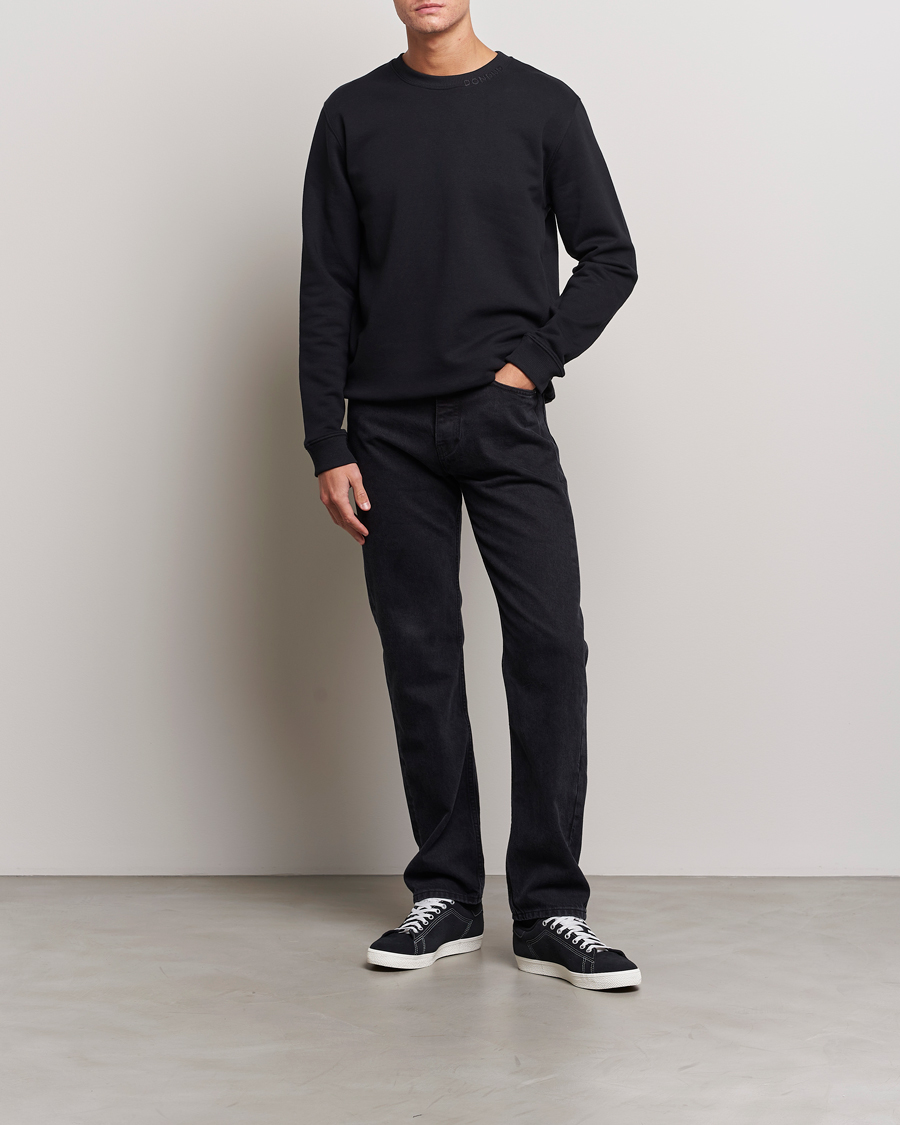 Mies | Puserot | Dondup | Logo Crew Neck Sweatshirt Black