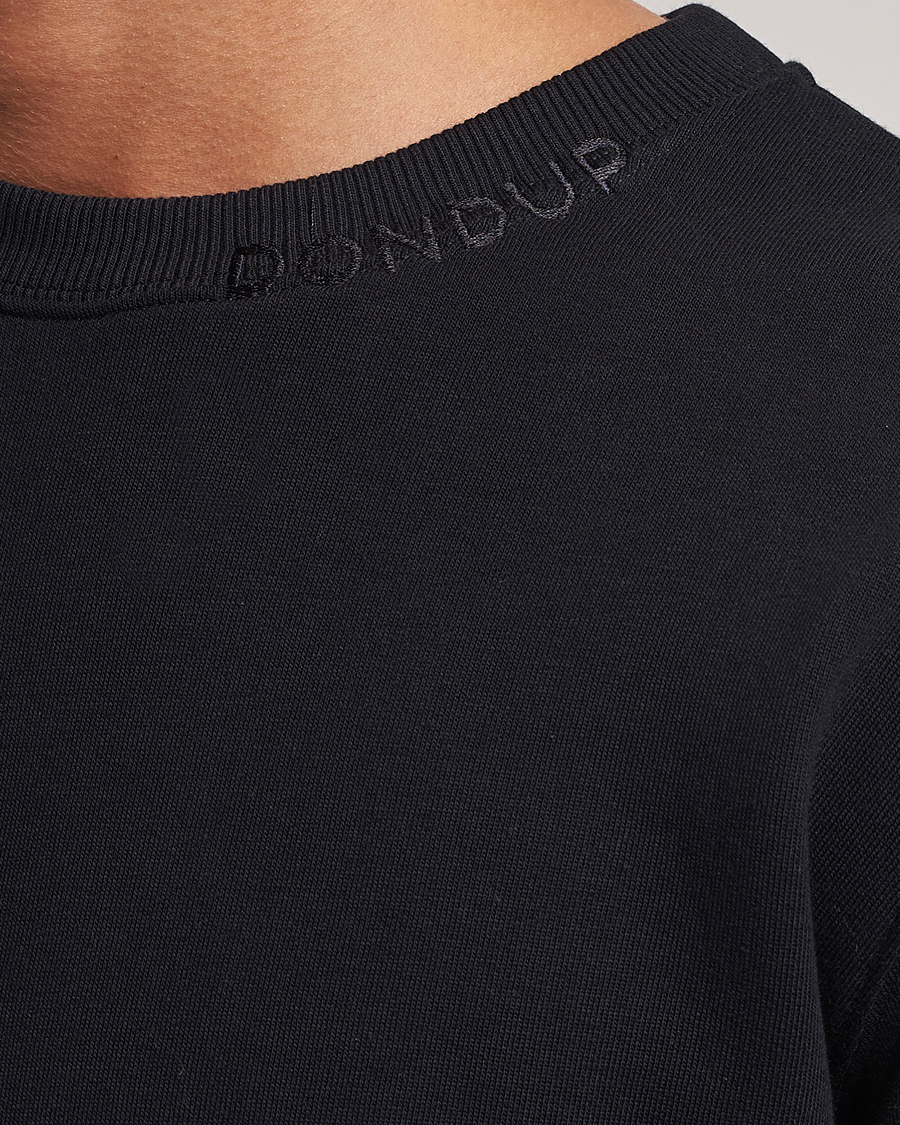 Mies | Puserot | Dondup | Logo Crew Neck Sweatshirt Black