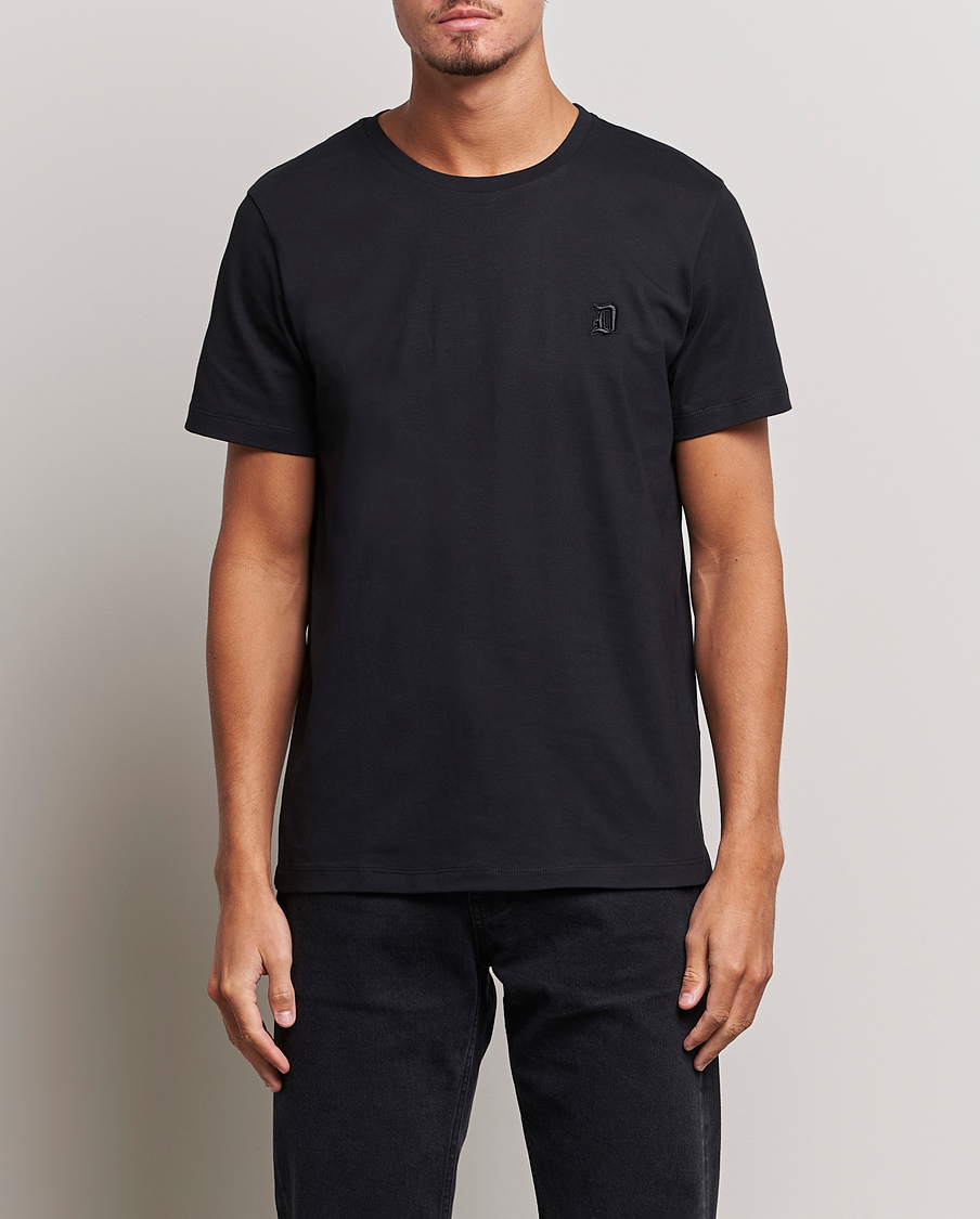 Mies | Dondup | Dondup | Logo Crew Neck T-Shirt Black