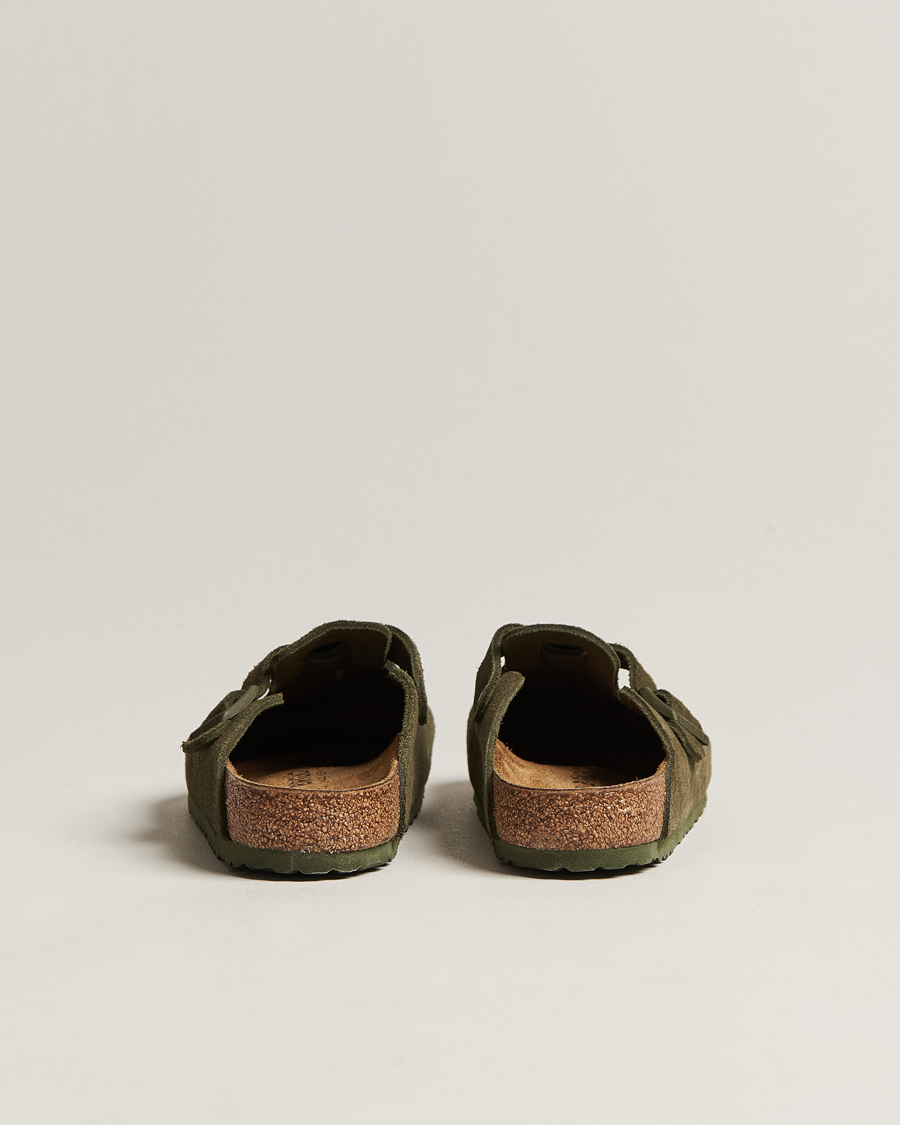 Mies | BIRKENSTOCK Boston Classic Footbed Thyme Green Suede | BIRKENSTOCK | Boston Classic Footbed Thyme Green Suede
