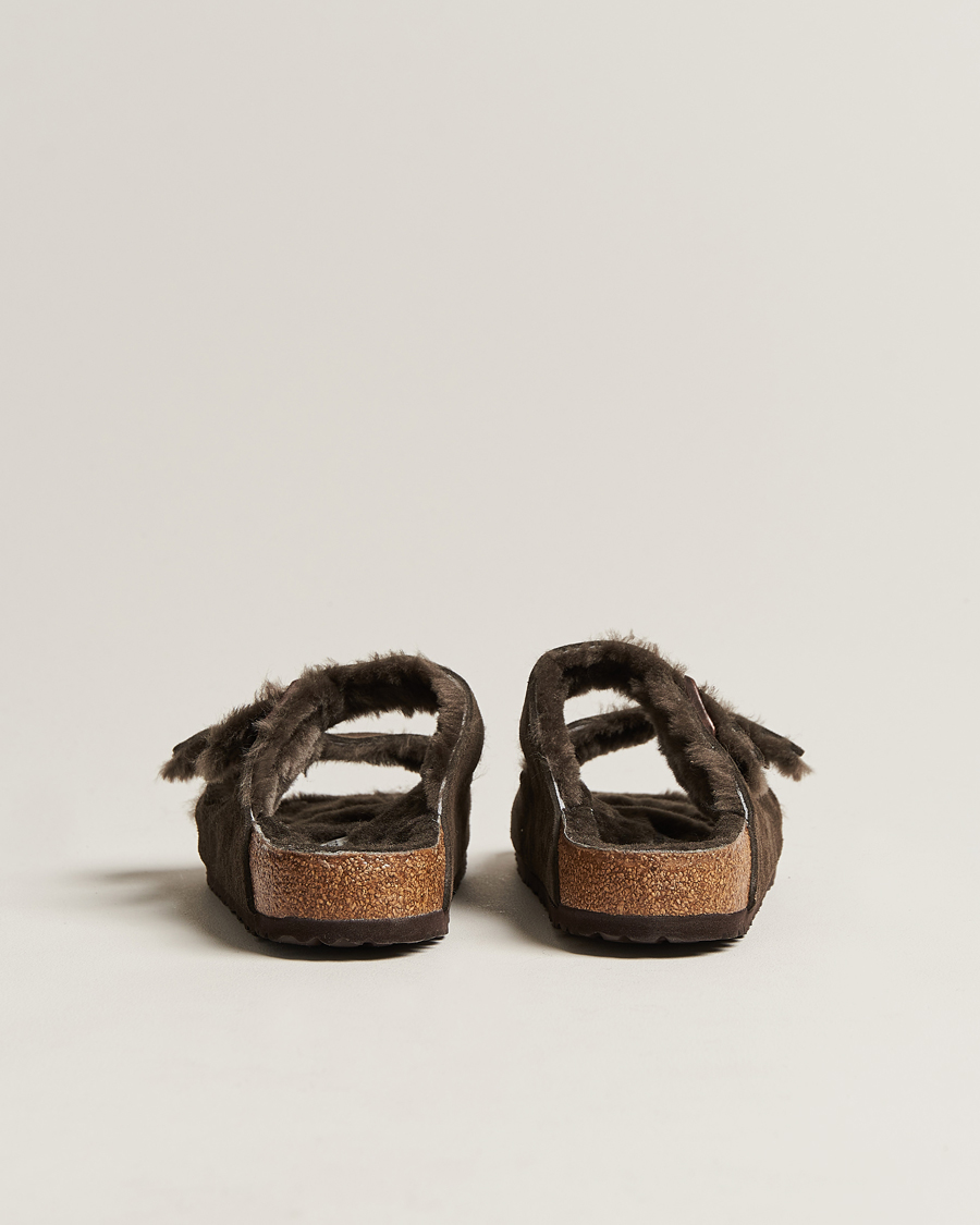Mies | Sandaalit ja tohvelit | BIRKENSTOCK | Arizona Classic Footbed Shearling Mocha Suede
