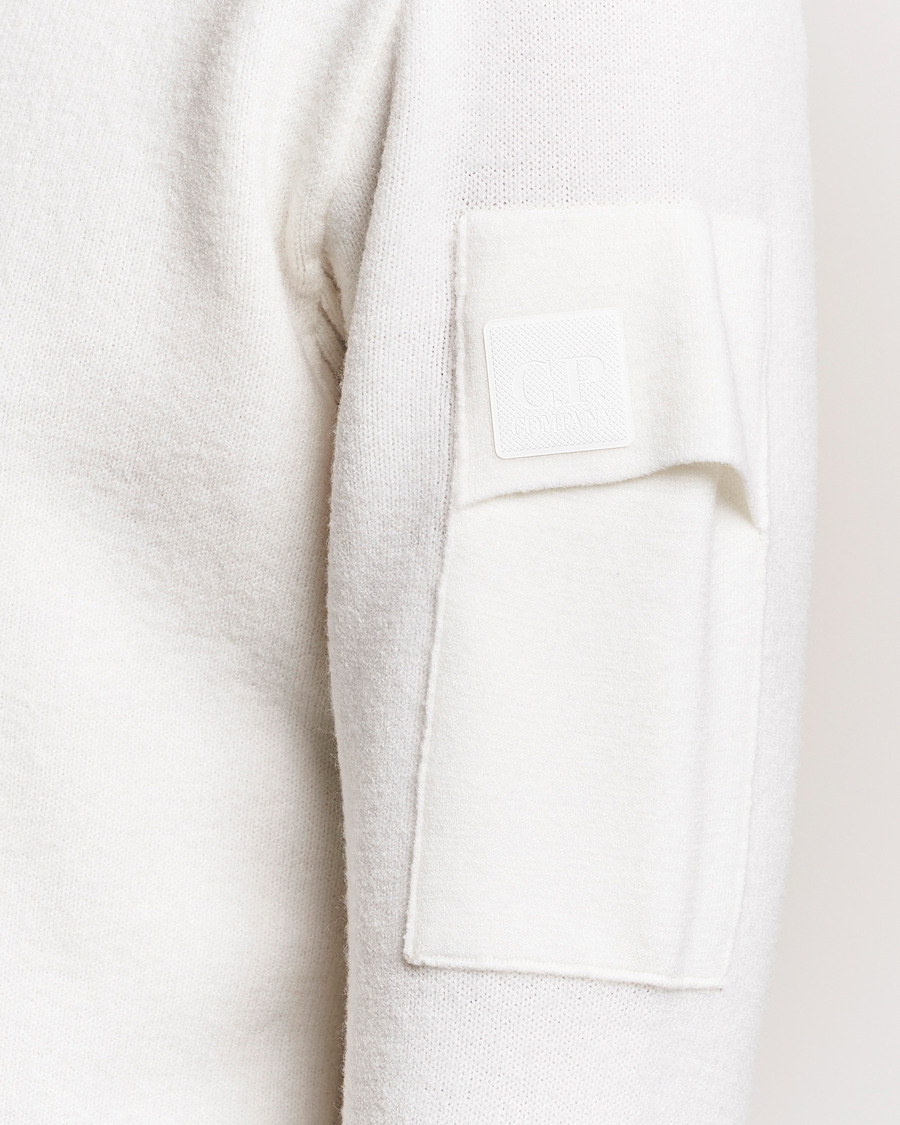 Mies | Puserot | C.P. Company | Metropolis Knitted Wool Crew Neck White