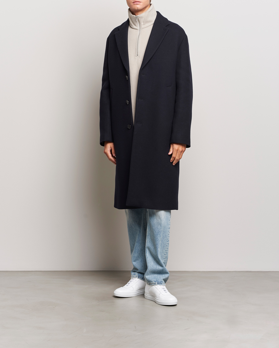 Mies | Takit | Filippa K | London Wool Coat Navy