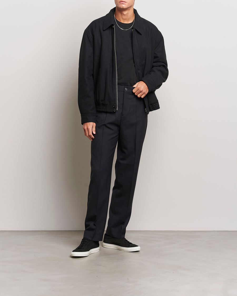 Mies | Takit | Filippa K | Wool Bomber Jacket Black
