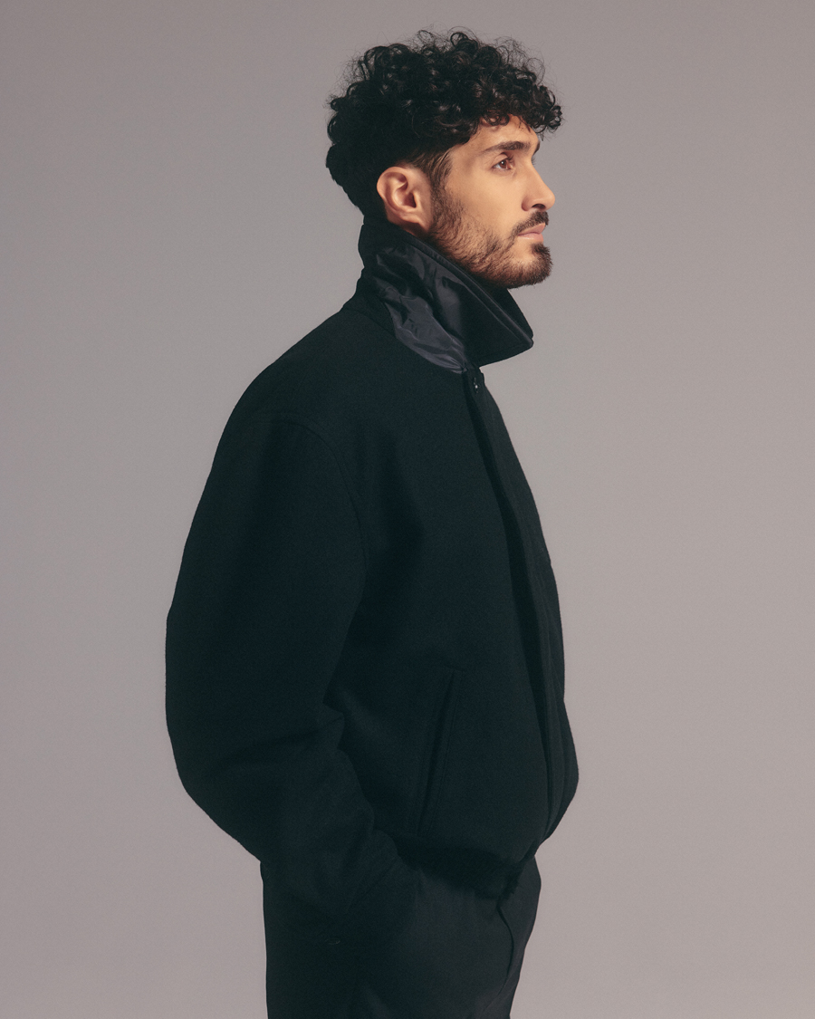 Mies | Takit | Filippa K | Wool Bomber Jacket Black