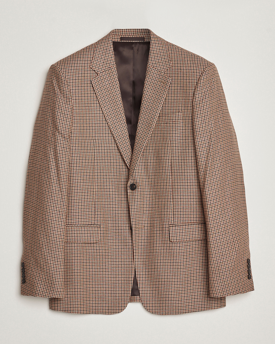 Mies |  | Filippa K | Wool Checked Blazer Beige/Brown
