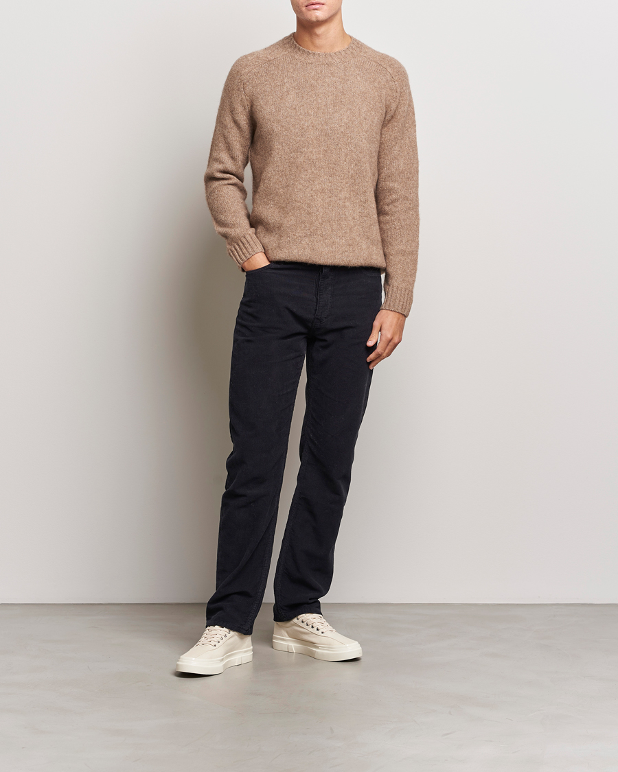 Mies | Housut | Filippa K | Straight Fit Garment Dyed Corduroy Pants Black