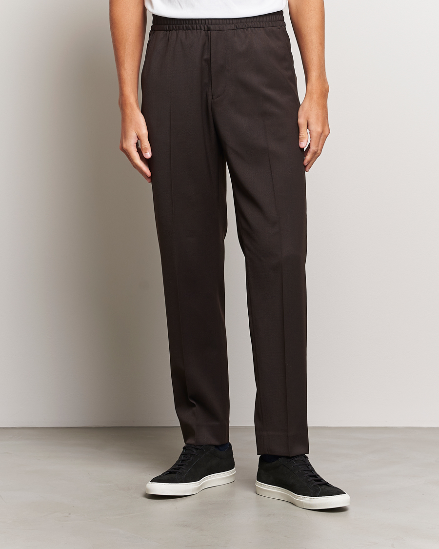 Mies |  | Filippa K | Relaxed Terry Wool Trousers Dark Brown