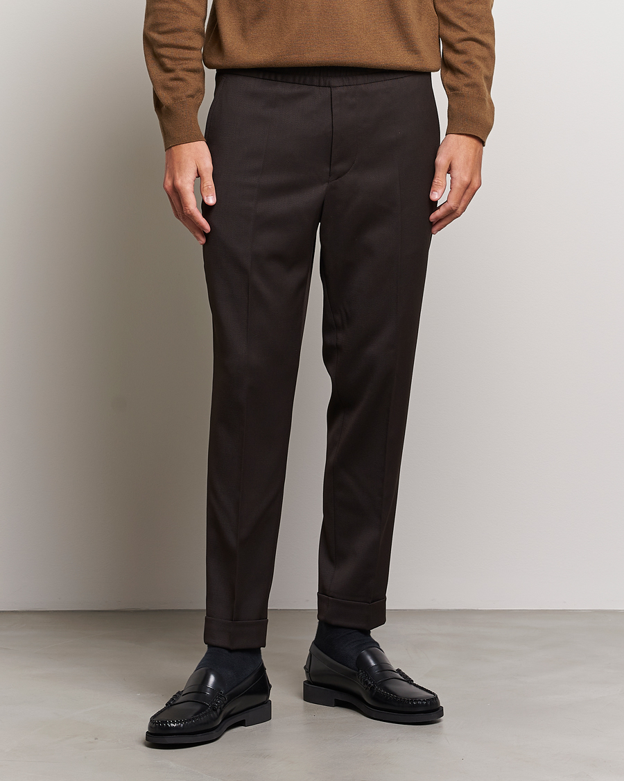 Mies |  | Filippa K | Terry Wool Trousers Dark Brown