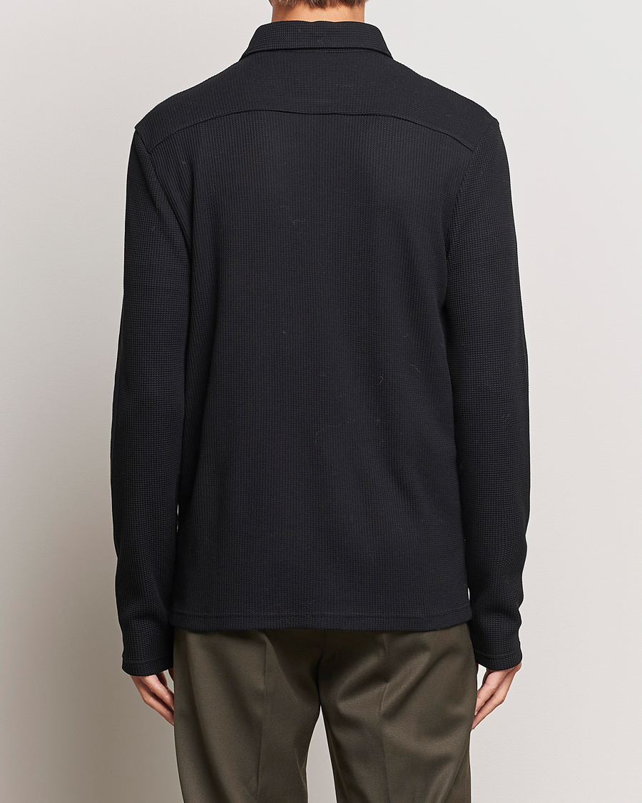 Mies | Kauluspaidat | Filippa K | Waffle Jersey Shirt Black