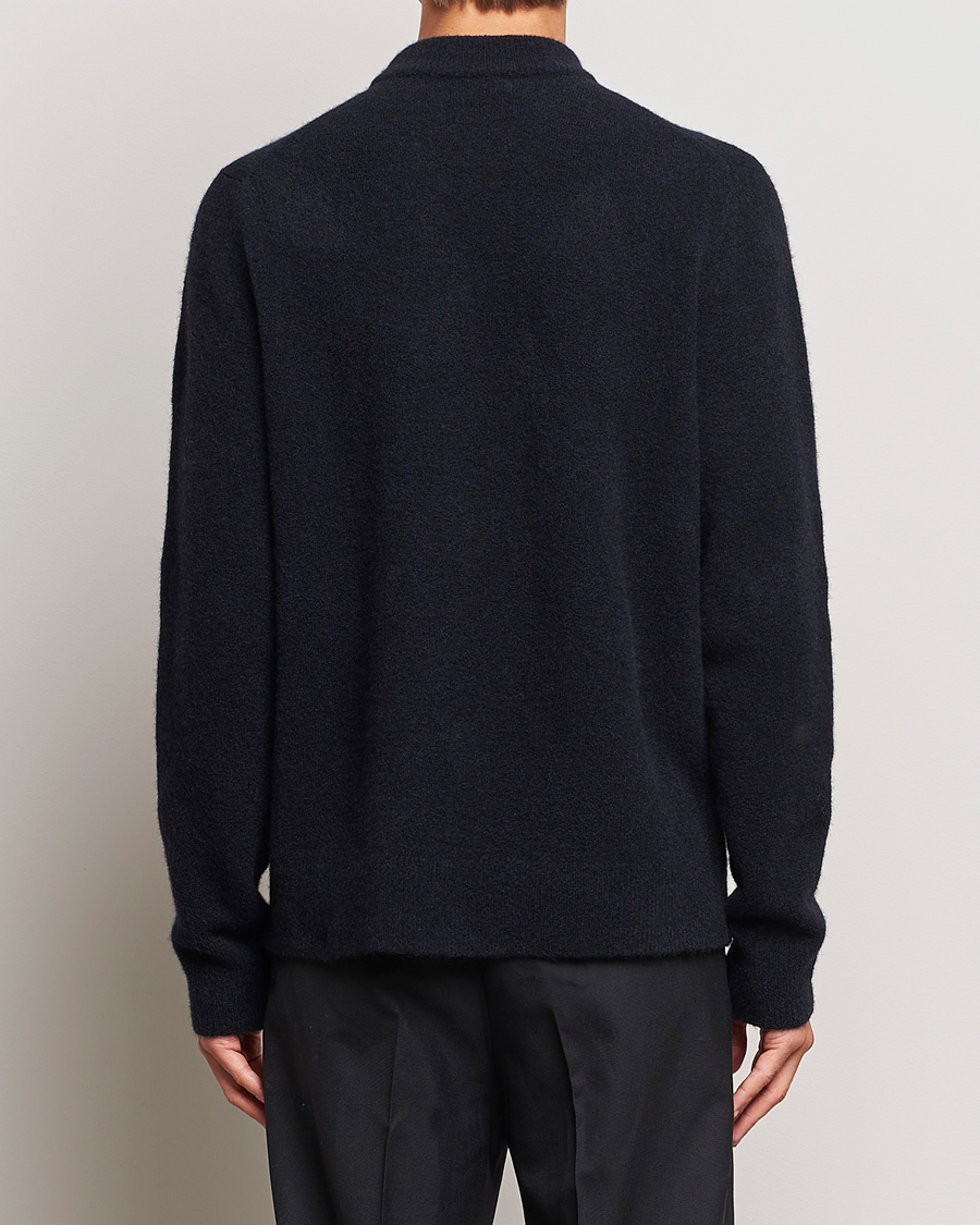 Mies | Puserot | Filippa K | Johannes Yak Knitted Sweater Dark Navy