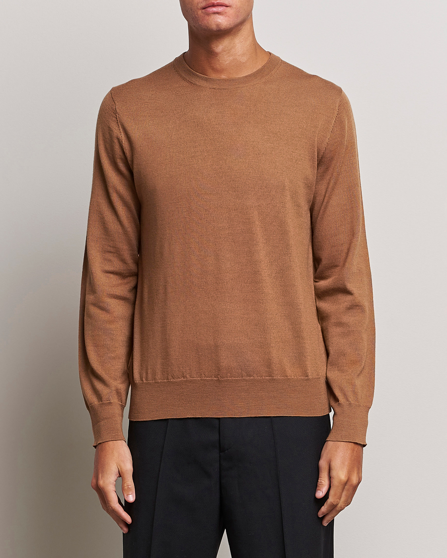 Mies | Filippa K | Filippa K | Merino Round Neck Sweater Camel