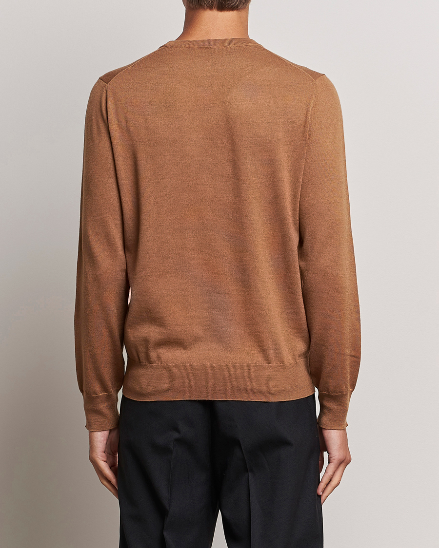 Mies | Puserot | Filippa K | Merino Round Neck Sweater Camel