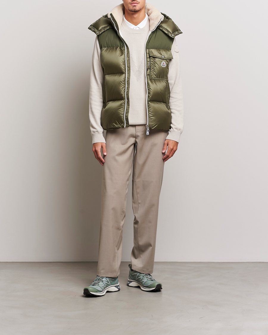 Mies | Takit | Moncler | Oust Shearling Down Vest Olive