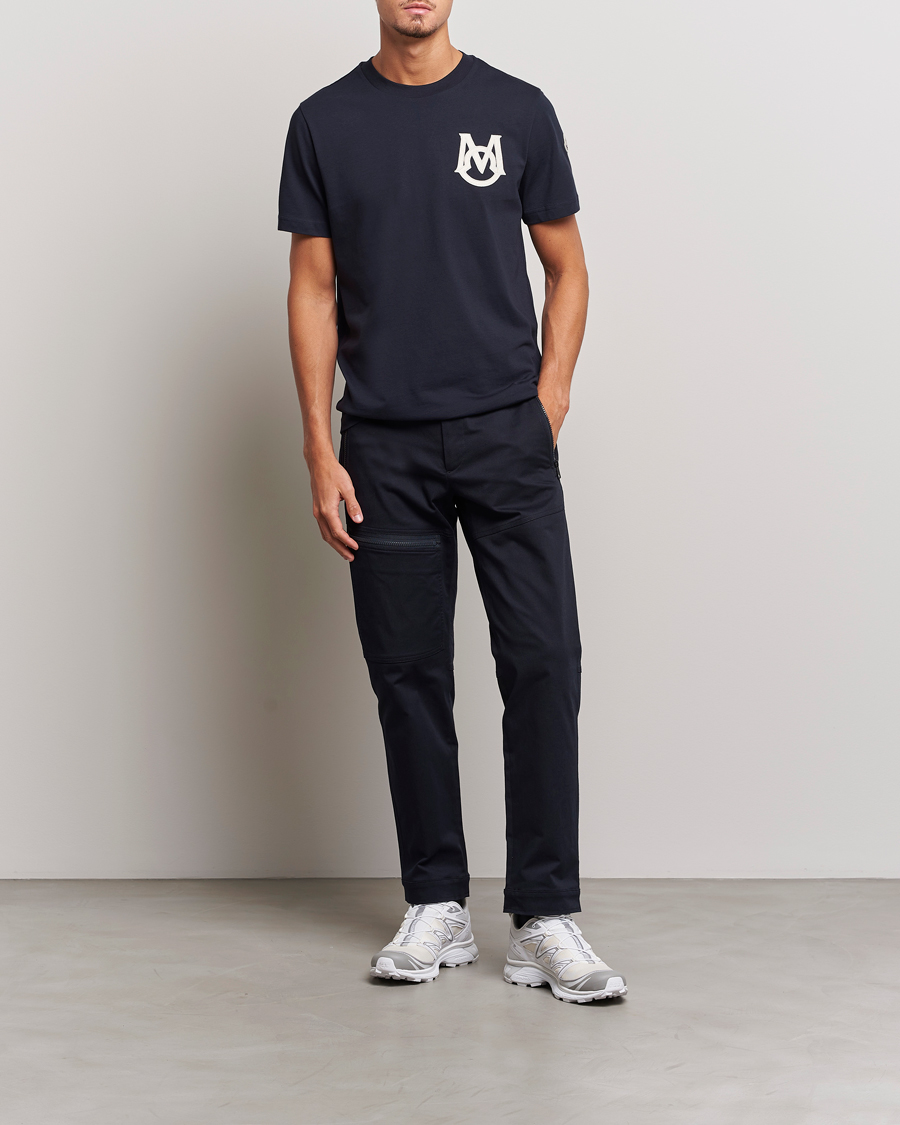 Mies | T-paidat | Moncler | Embossed Logo T-Shirt Navy