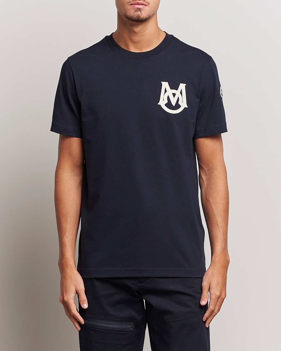 Mies | T-paidat | Moncler | Embossed Logo T-Shirt Navy