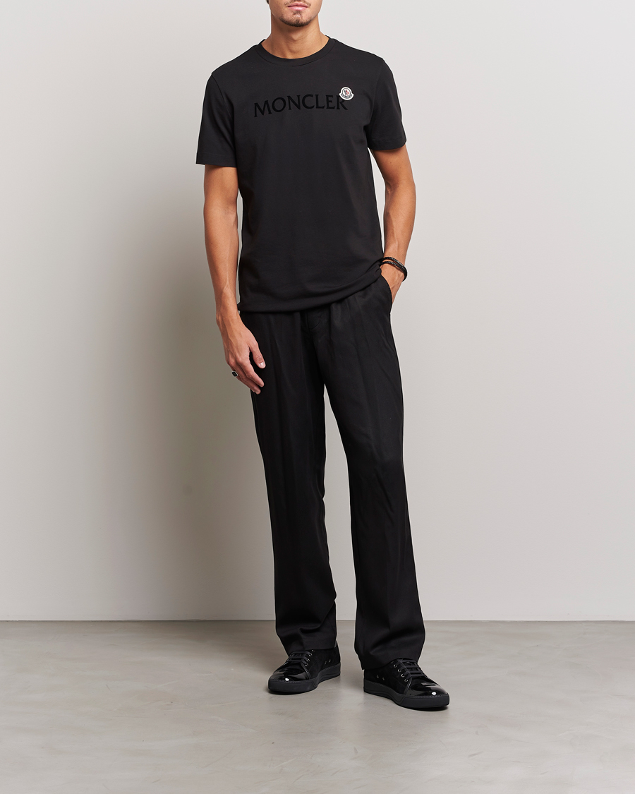 Mies | T-paidat | Moncler | Lettering Logo T-Shirt Black