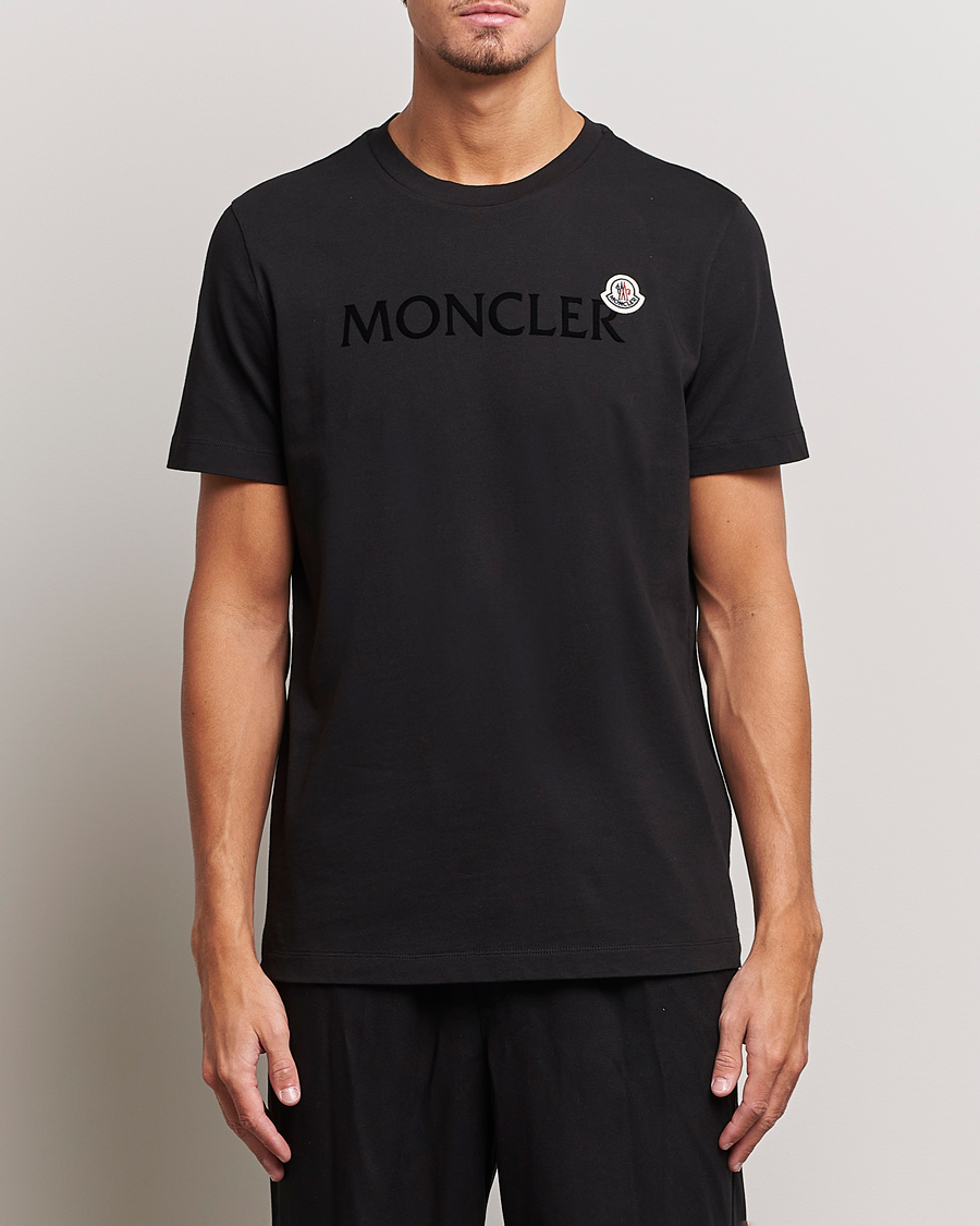 Mies | T-paidat | Moncler | Lettering Logo T-Shirt Black